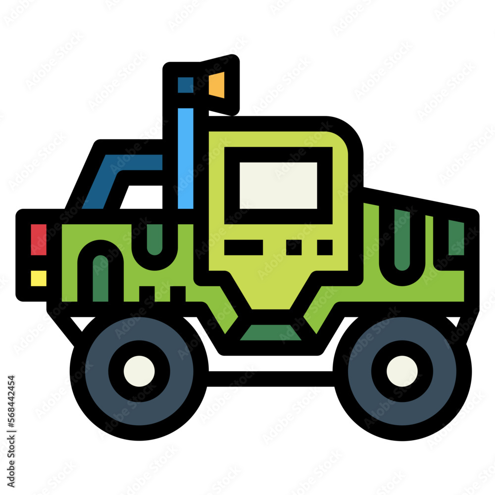 Off road filled outline icon style Off road filled outline icon style