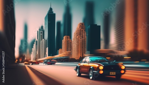 blurred cityscape as abstract background