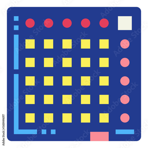 launchpad flat icon style