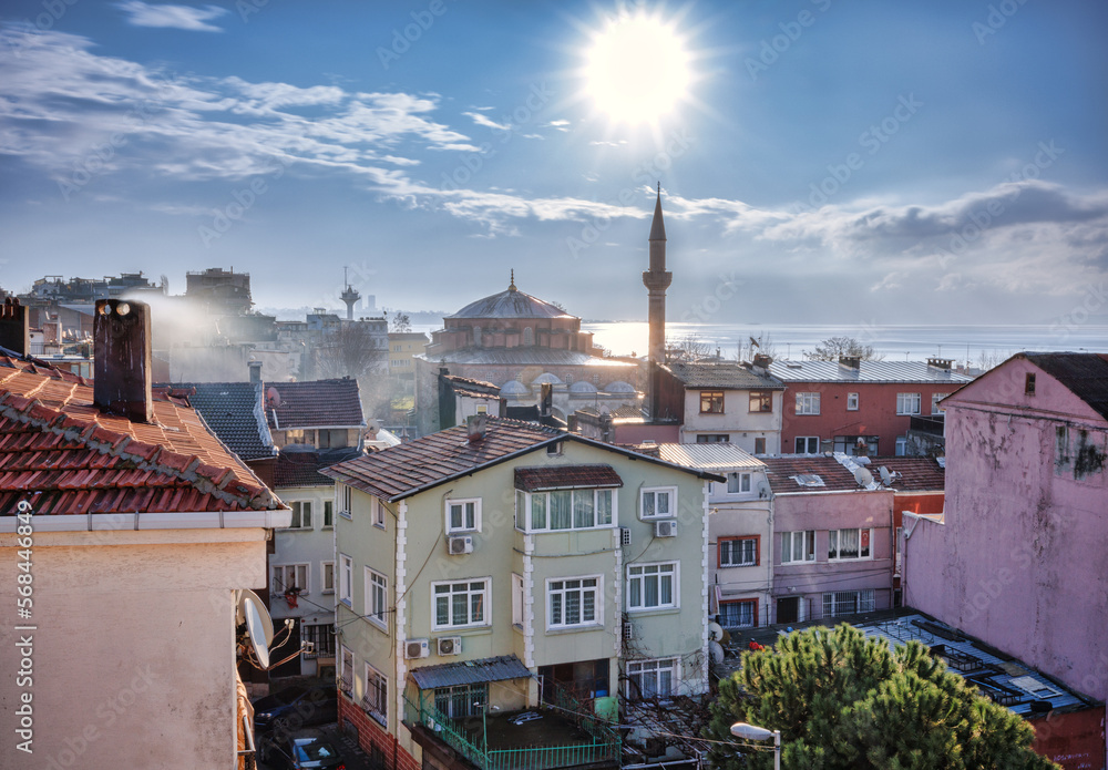 Sunrise over Küçük Ayasofya in Istanbul