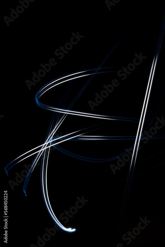 abstract vector created by painting with light