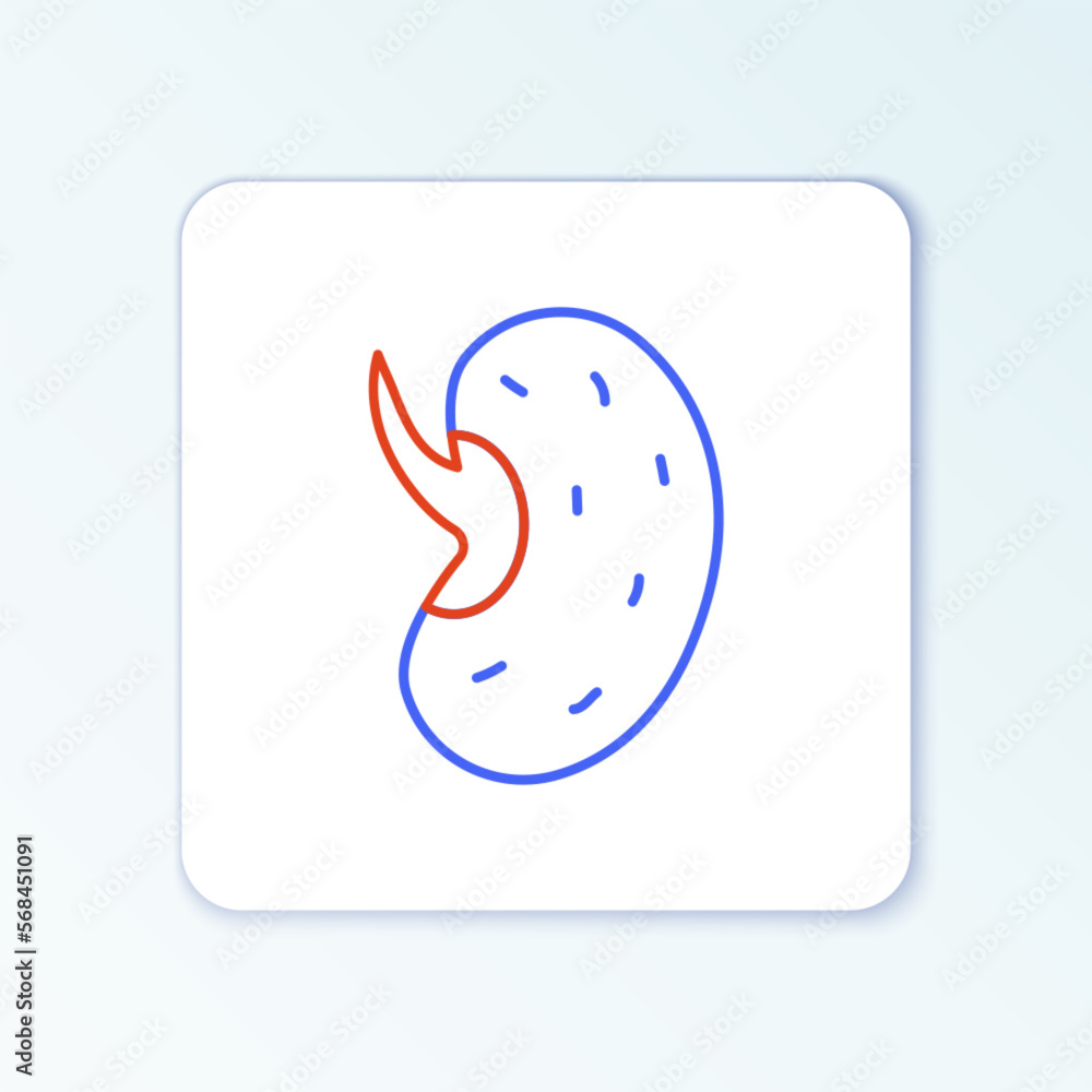 Line Seeds of a specific plant icon isolated on white background. Colorful outline concept. Vector Line Seeds of a specific plant icon isolated on white background. Colorful outline concept. Vector