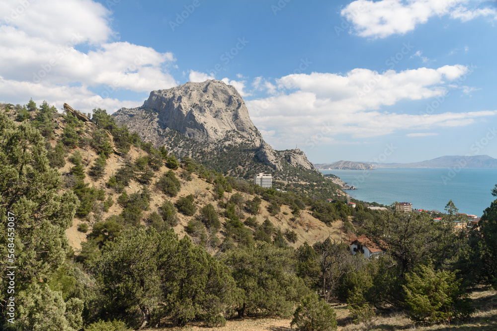 Fototapeta premium Falcon Sokol mountain. Crimea