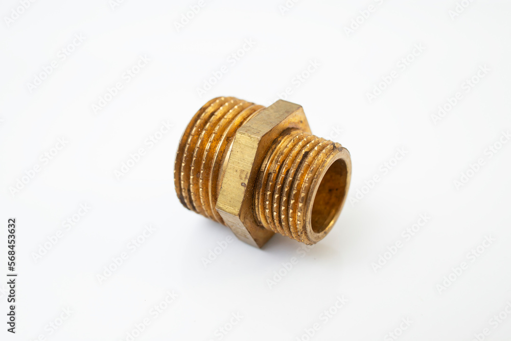 Golden screw reduction connector for water pipes Golden screw reduction connector for water pipes
