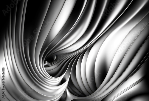 Abstract silver background, generative ai