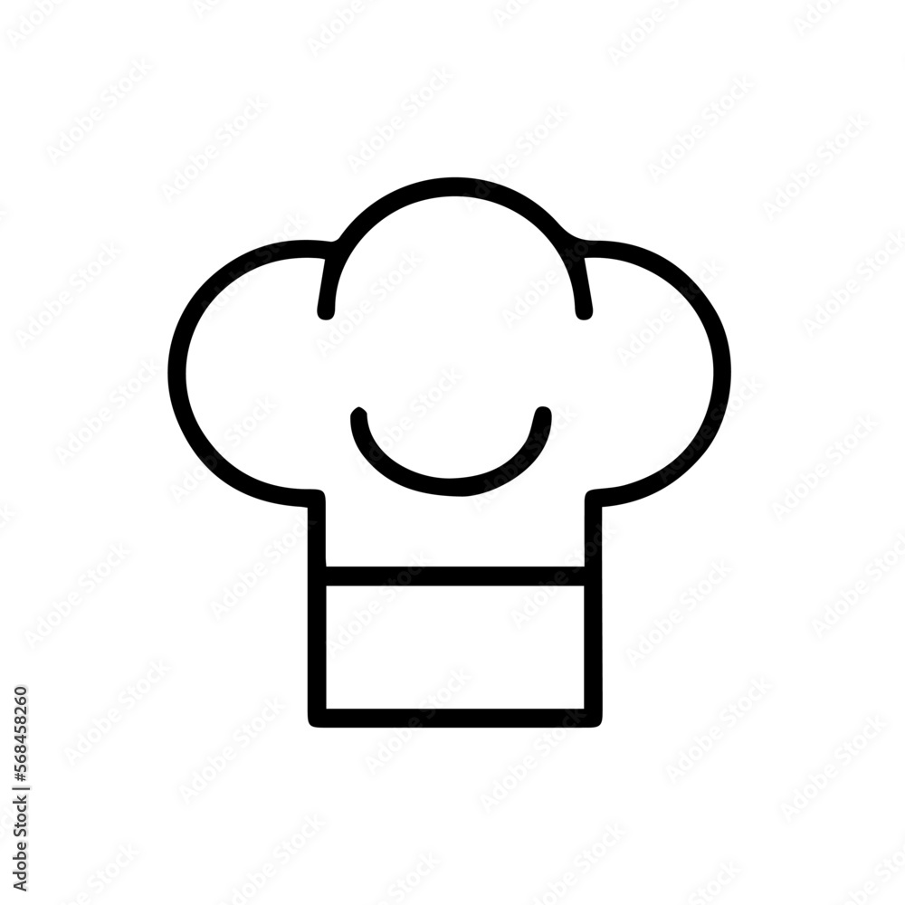 kitchen hat line art vector illustration kitchen hat line art vector illustration