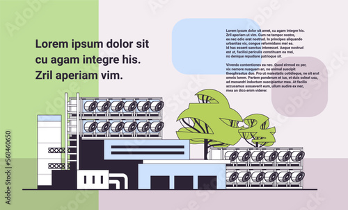 green eco-plant eco factory environmental conservation idea save world decarbonization carbon dioxide capture and storage
