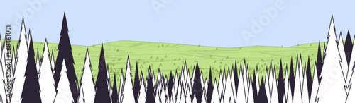 deforestation concept chopping forest destruction of wood danger for ecology protect and restore nature concept
