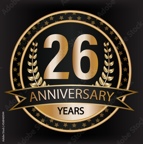 Gradient vector 26 year anniversary and anniversary