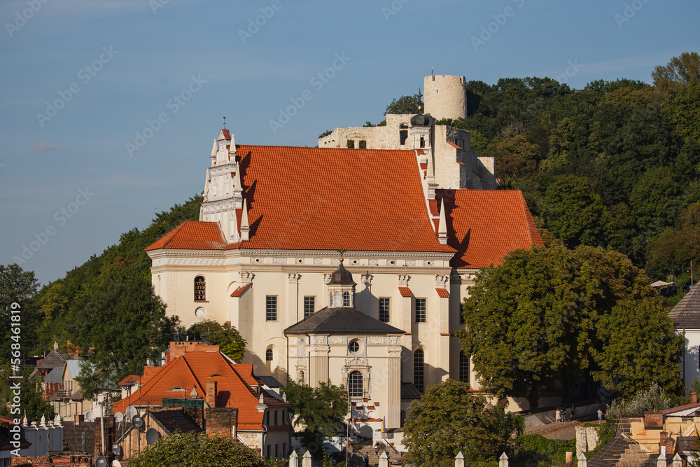 The panoramic view of Kazimierz Dolny resort town in Lublin region (Poland). The panoramic view of Kazimierz Dolny resort town in Lublin region (Poland).