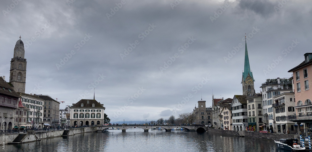Fototapeta premium view of the old town of ghent country