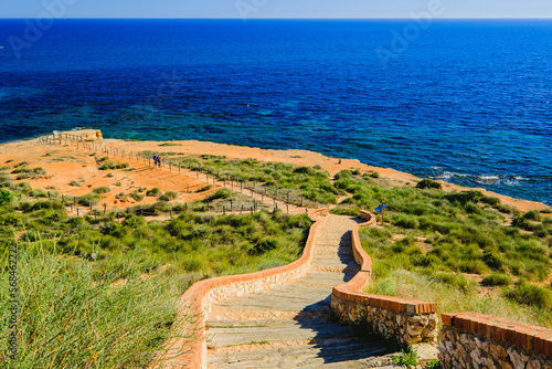 Summer landscape, sunny day at the sea in Spain