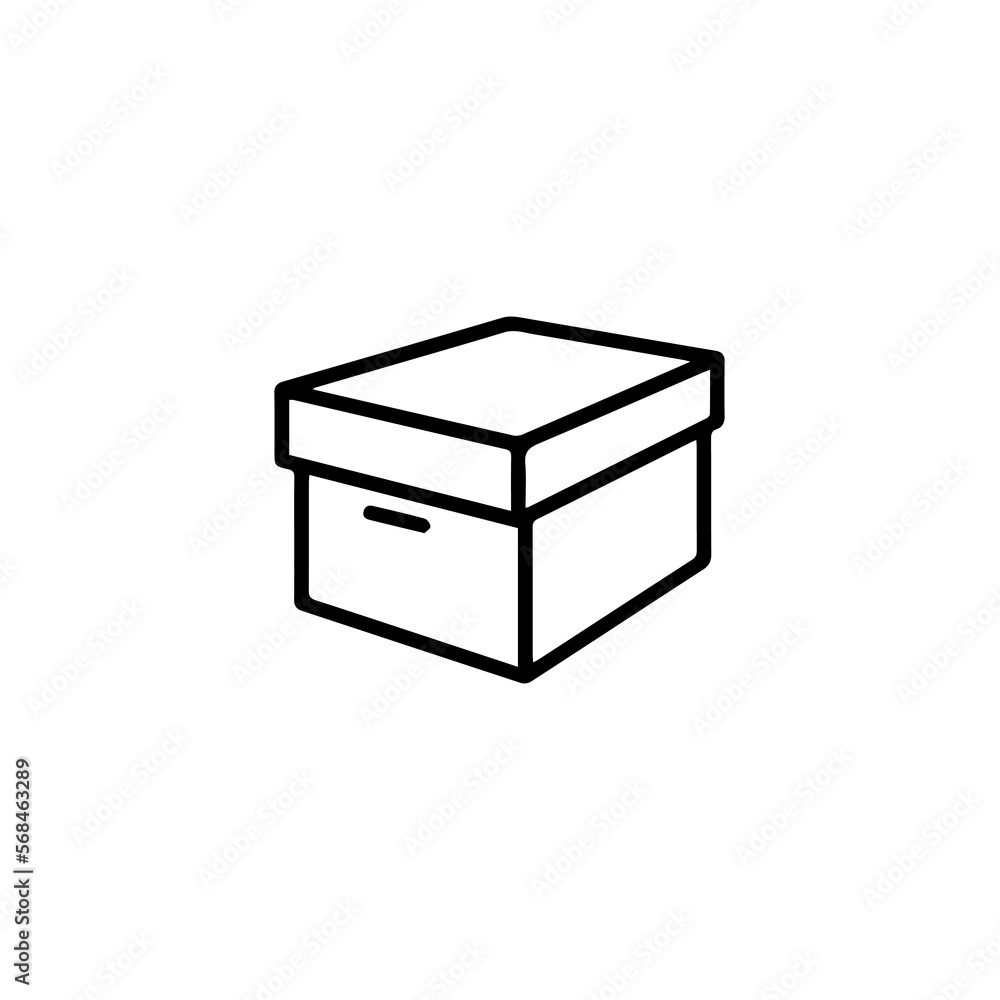 cardboard vector line art illustration cardboard vector line art illustration