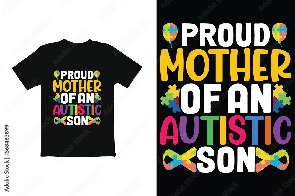 World Autism Day t shirt design vector. t shirt graphics for mug shirt etc World Autism Day t shirt design vector. t shirt graphics for mug shirt etc