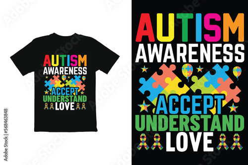 World Autism Day t shirt design vector. t shirt graphics for mug shirt etc