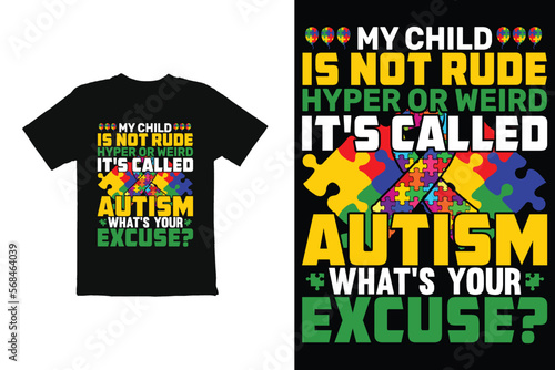 World Autism Day t shirt design vector. t shirt graphics for mug shirt etc