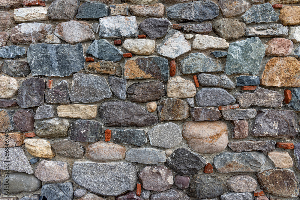 Obraz premium Stone masonry wall as an abstract background.