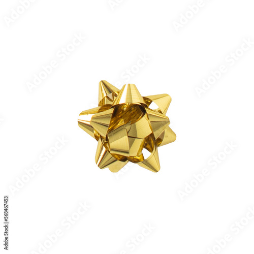 PNG gold ribbon tie.