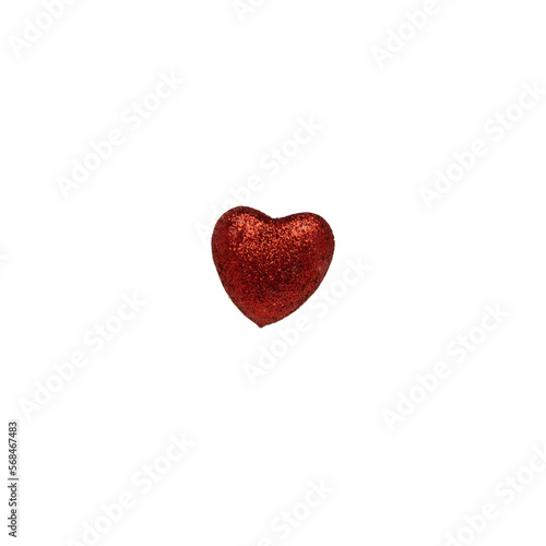 PNG red glitter heart.