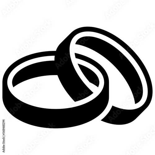 engagement ring solid icon
