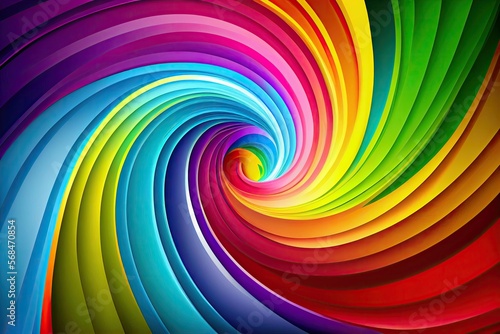 Abstract gradient colorful rainbow background. Generative AI