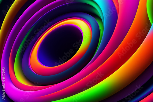 Abstract colorful rainbow background AI