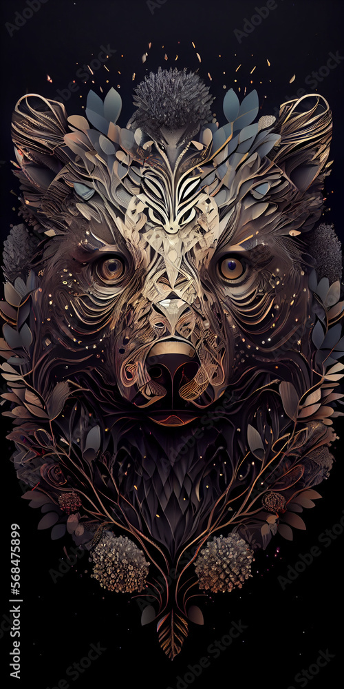 Fototapeta premium Fantasy Face Illustration