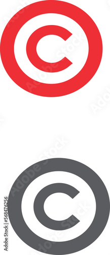 Set of Copyright Signs Vector Design EPS10 