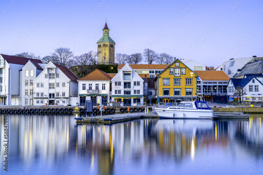 The center of Stavanger, a city in Norway, Scandinavia, Europe