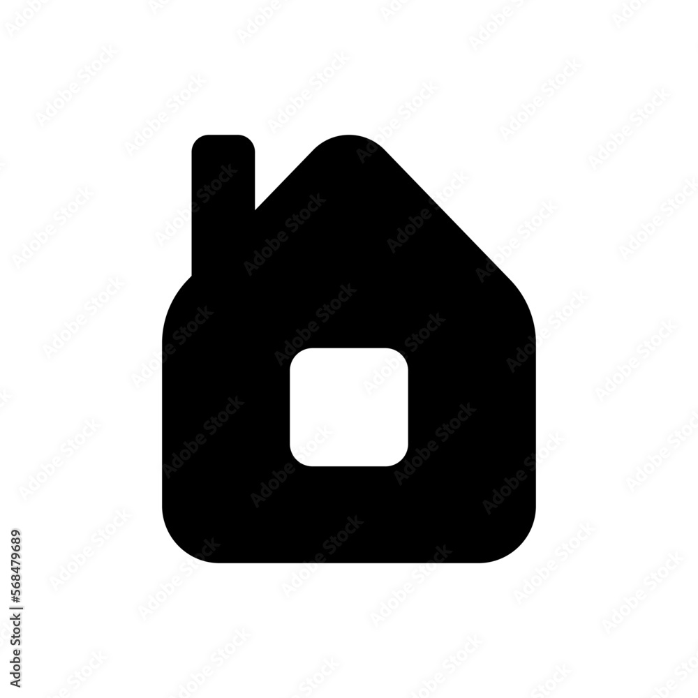 House icon. Black silhouette. Front view. Vector simple flat graphic illustration. Isolated object on a white background. Isolate. House icon. Black silhouette. Front view. Vector simple flat graphic illustration. Isolated object on a white background. Isolate.