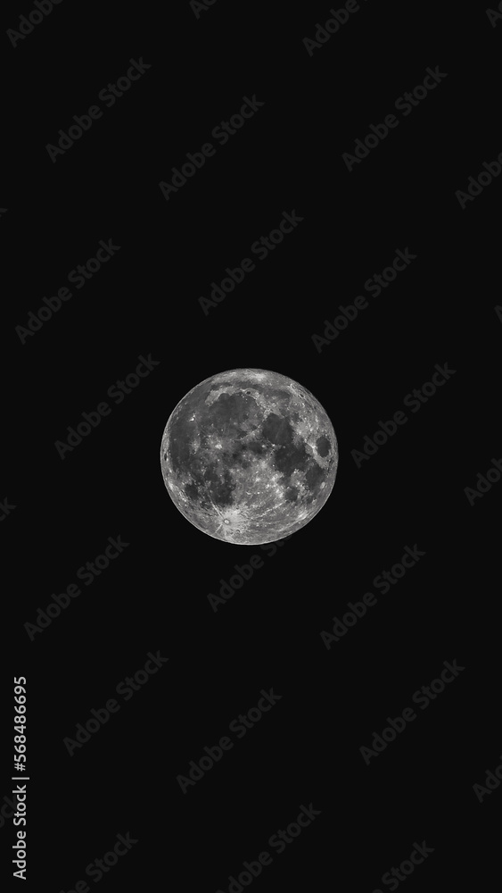 Obraz premium clear sky moon