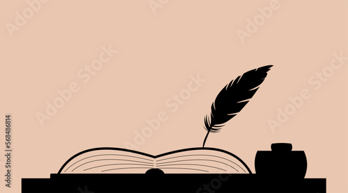 Feder und Tinte - Illustration Schreiben