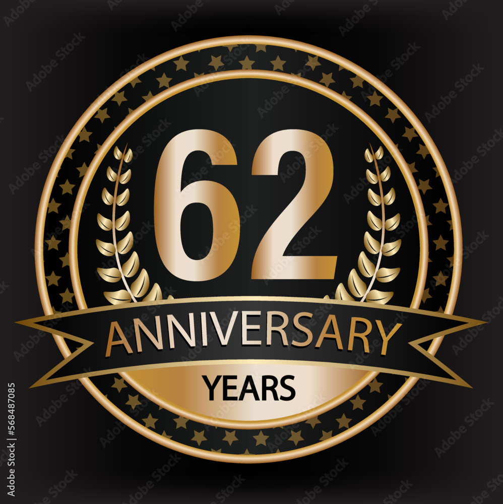Gradient vector 62 year anniversary and anniversary Gradient vector 62 year anniversary and anniversary