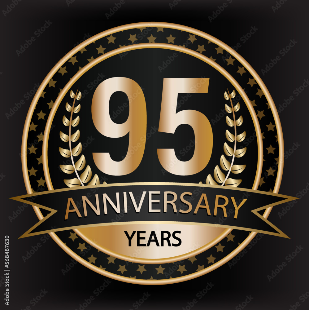 Gradient vector 95 year anniversary and anniversary Gradient vector 95 year anniversary and anniversary