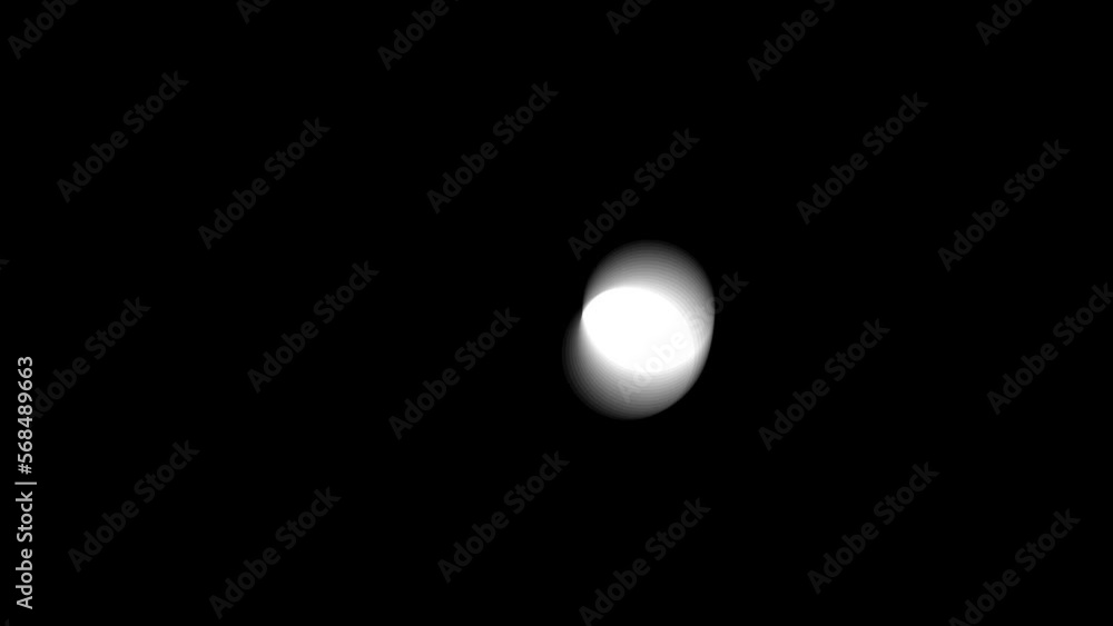 white circle wiggle on black background white circle wiggle on black background