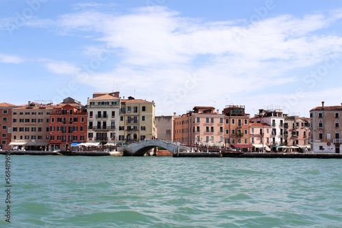grand canal of venice on a beautiful sunny but cloudy day © Calista