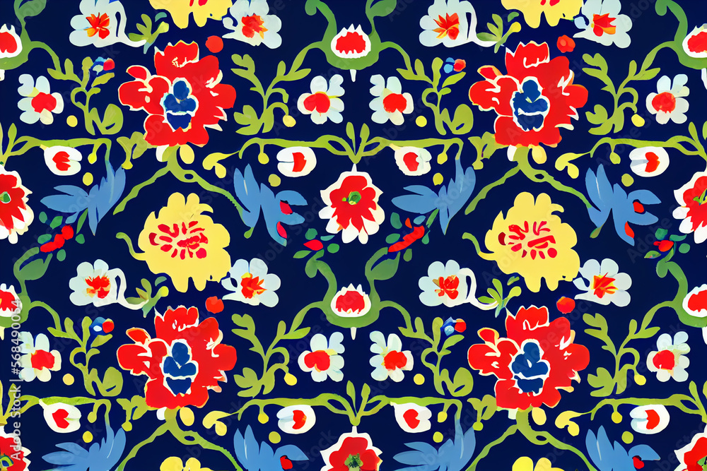 floral ornament pattern