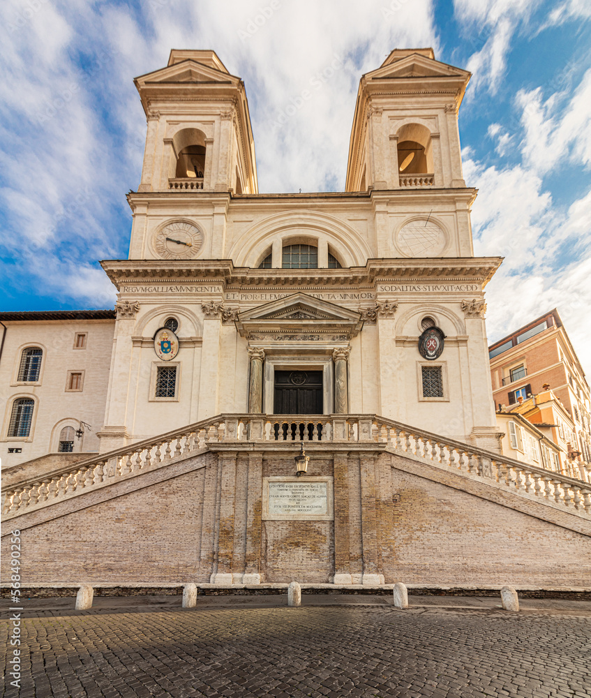 Trinita dei Monti church in Rome, Italy