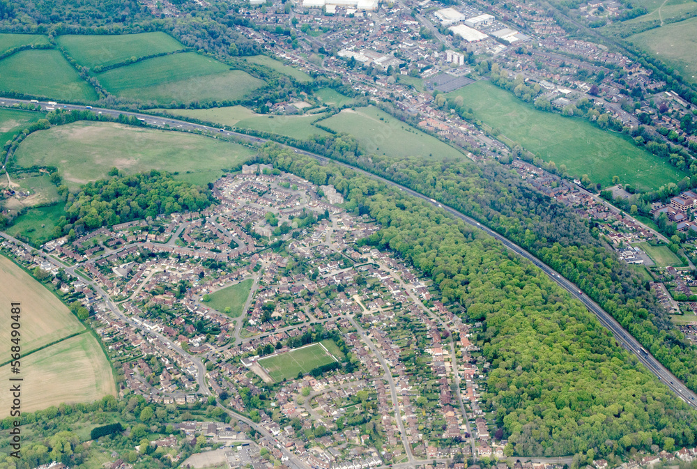 Aerial View of Flackwell Heath, High Wycombe, Buckinghamshire