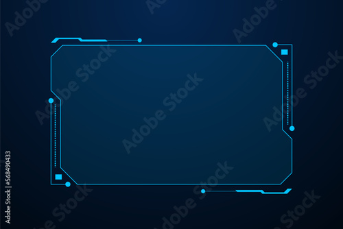 Sci fi futuristic user interface, HUD template frame design, Technology abstract background