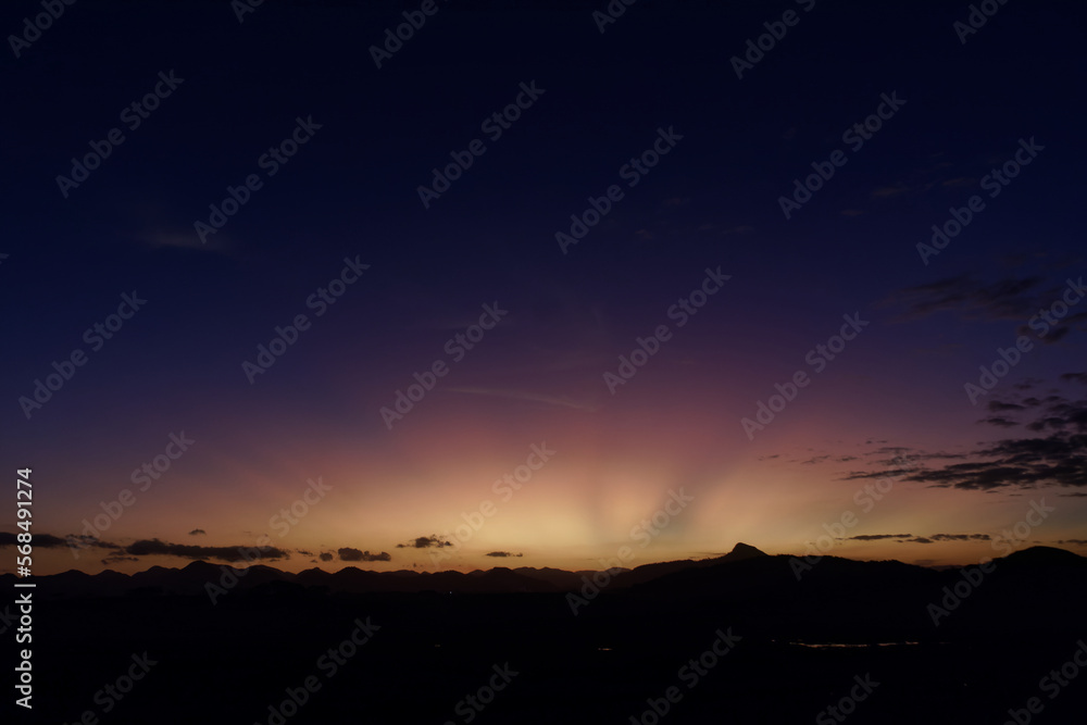 Sunset landscape with beautiful colors Sunset landscape with beautiful colors