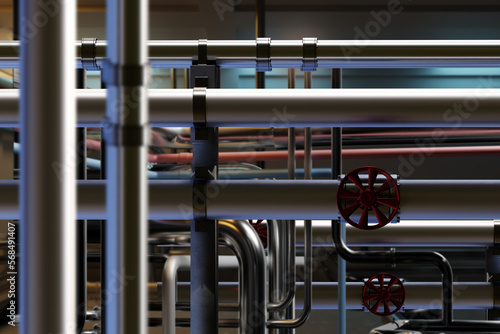 Industrial background. Indu...