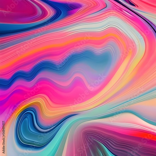 Abstract colorful liquid