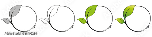 CERCLE AVEC FEUILLES