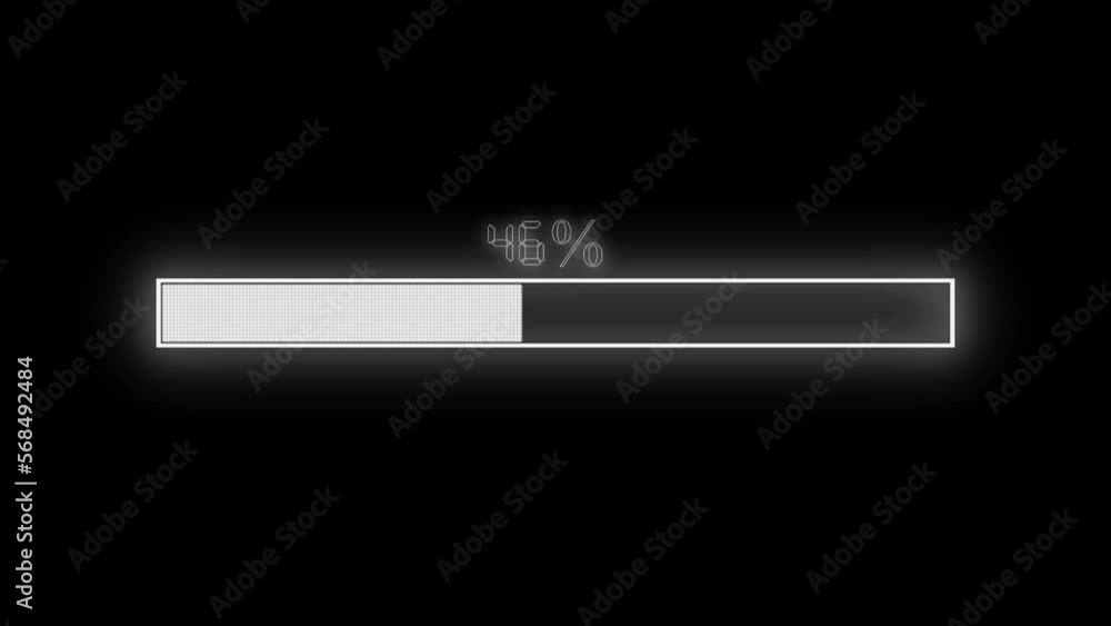 Processing bar with loading animation on a transparent alpha background Processing bar with loading animation on a transparent alpha background