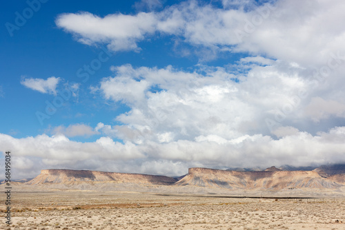 Clouds over the high desert in western Colorado near the Utah border.