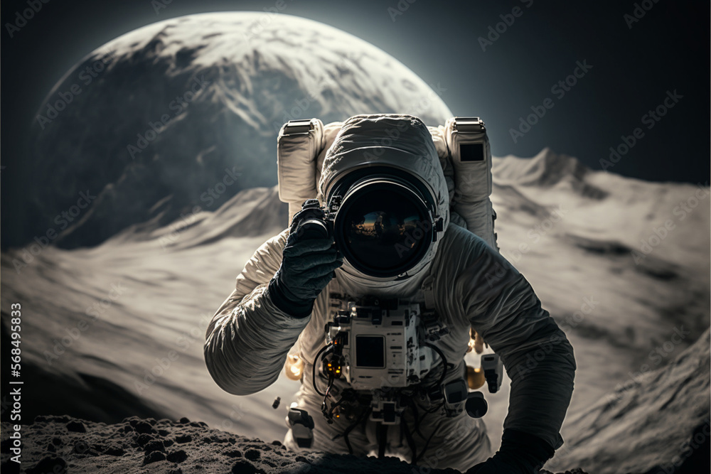 Astronautic Earth Discovery Portraits : spaceman