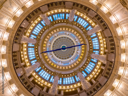 Inside dome of the Idaho State Capital building
