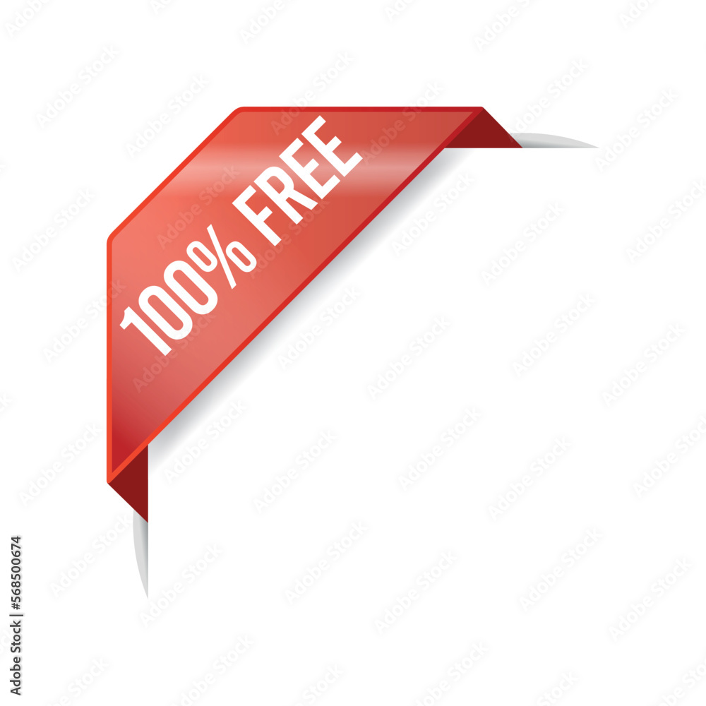 100% Free Advertisement Corner Banner Vector Template 100% Free Advertisement Corner Banner Vector Template