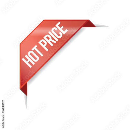 Free Download Hot Price Advertisement Corner Banner Vector Template - GFXLoad